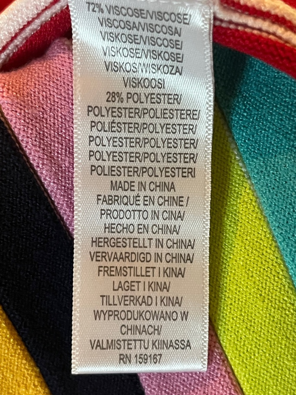 Milly White/Multicolor Godet Stripe Fit & Flare Dress, size S - Picture 8 of 9